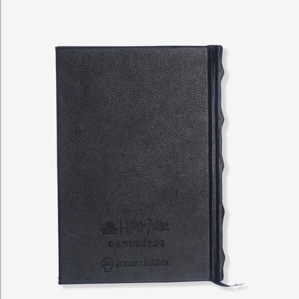 CADERNO DE ANOTACOES C/APLIQUE BRASAO METAL HOGWARTS - Imagem 2