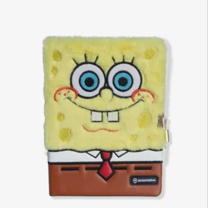 CADERNO DE PELUCIA 21X15CM BOB ESPONJA