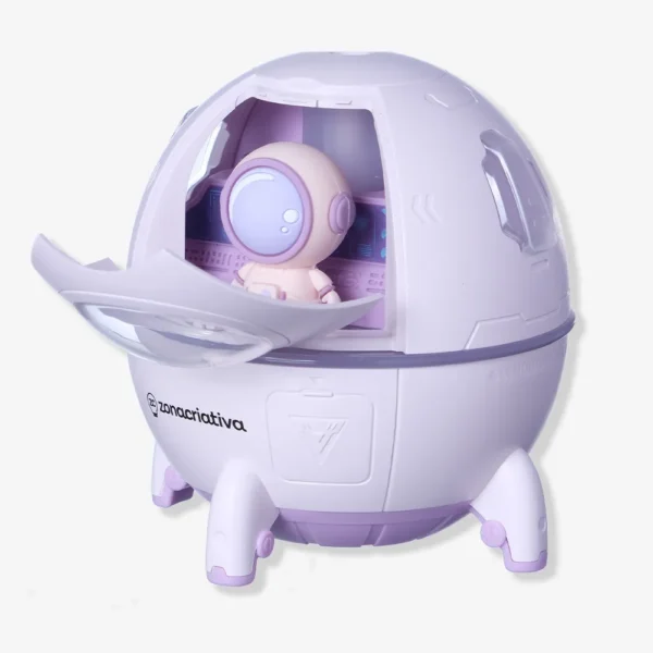 LUMINARIA LAMP C/UMIDIFICADOR AMIZADE ASTRONAUTA ROSA - Imagem 2