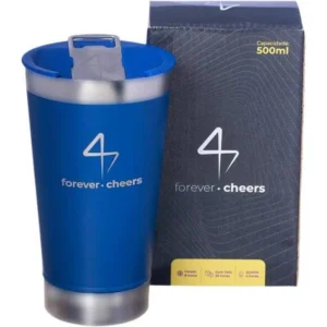 COPO VIAGEM OPENER 500ML FOREVER CHEERS AZUL