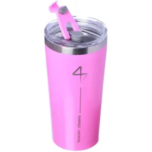 COPO VIAGEM THERMAL 500ML FOREVER CHEERS ROSA