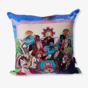 ALMOFADA FIBRA VELUDO 40X40CM TURMA ONE PIECE