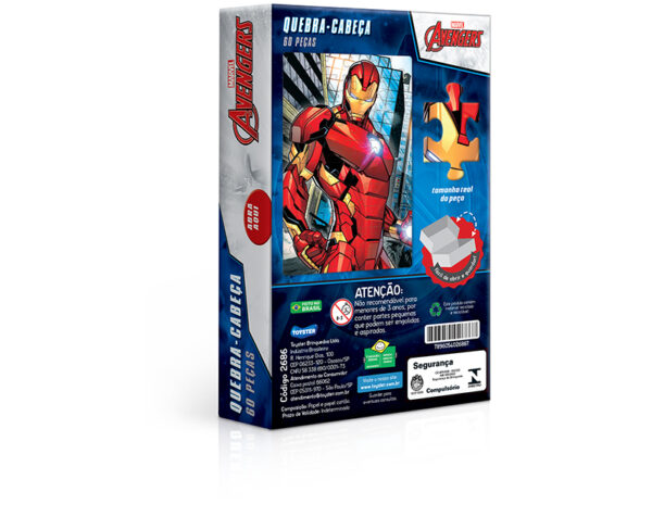QUEBRA CABECA 60PC - OS VINGADORES HOMEM DE FERRO - Imagem 2