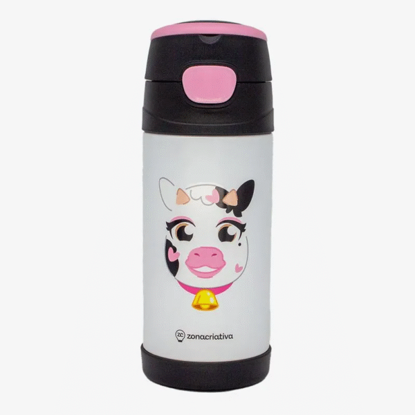 GARRAFA TOP HANDLE INF.350ML C/ADESIVO VAQUINHA