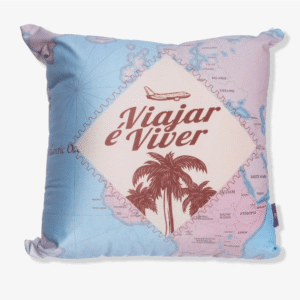 ALMOFADA FIBRA VELUDO 40X40CM VIAGEM