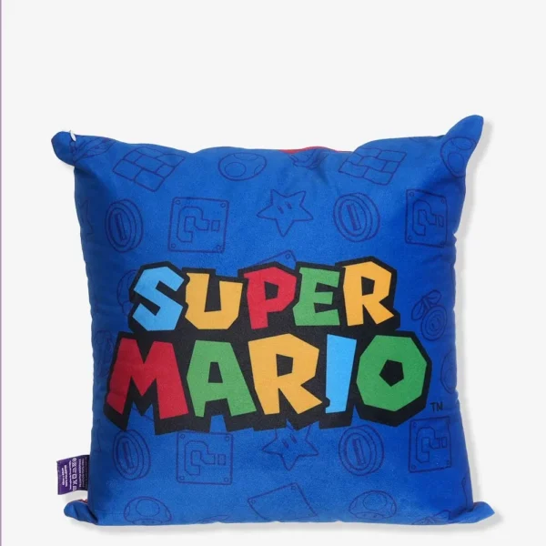 ALMOFADA FIBRA VELUDO 40X40CM MARIO E LUIGI - Imagem 2