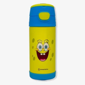 GARRAFA CLICK C/CANUDO 300ML BOB ESPONJA