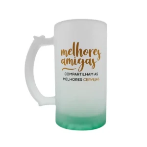 KIT C/2 CANECA DE CHOP 450ML FOSCO AMIGAS HISTORIAS