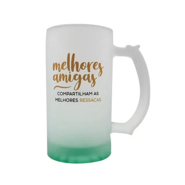 KIT C/2 CANECA DE CHOP 450ML FOSCO AMIGAS HISTORIAS - Imagem 2