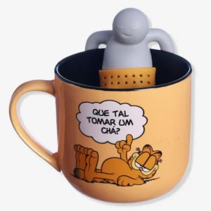CANECA 350ML C/ INFUSOR P/ CHA GARFIELD