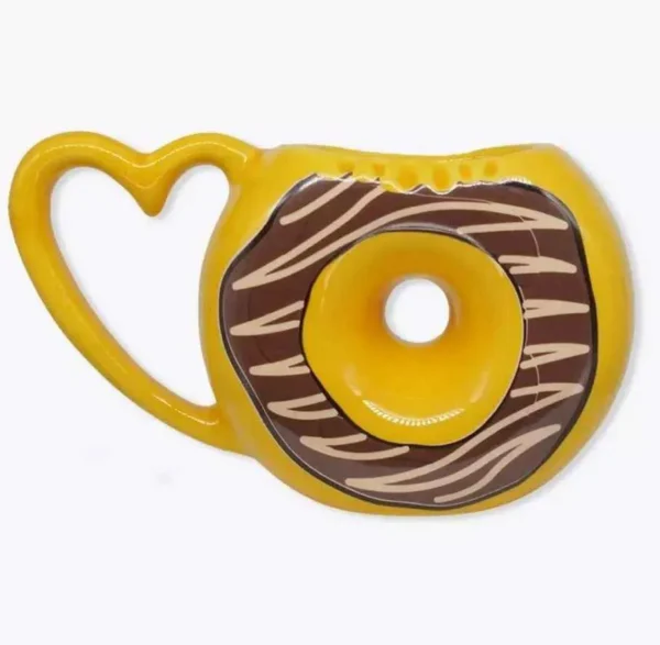 CANECA FORMATO 3D 200ML DONUTS CHOCOLATE