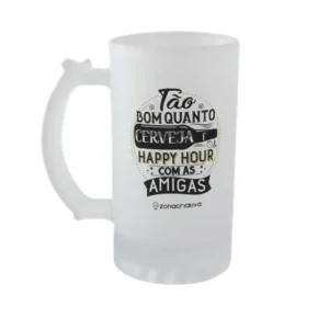 CANECA DE CHOP 450ML FOSCO HAPPY HOUR