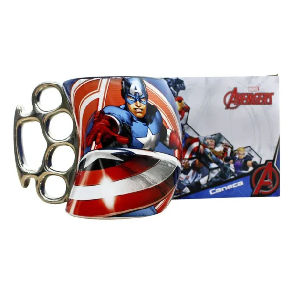 CANECA SOCO INGLES 350ML CAPITAO AMERICA