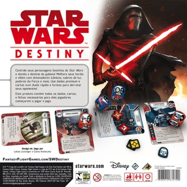 STAR WARS DESTINY - PACOTE INICIAL - JOGO PARA 2 JOGADORES - Imagem 2