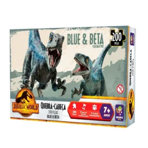 QUEBRA CABECA 200PC JURASSIC WORLD BLUE BETA
