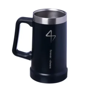 CANECAO TERMICO 730ML FOREVER CHEERS PRETO
