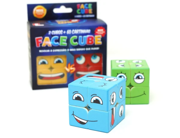 JOGO FACE CUBE (2 CUBOS + 60 CARTAS)