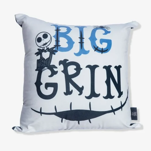 ALMOFADA FIBRA VELUDO 40X40CM JACK SKELLINGTON