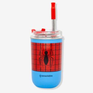 COPO NEO C/CANUDO 300ML SPIDER MAN