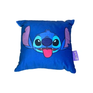 ALMOFADA FIBRA VELUDO 25X25CM STITCH GOOD VIBES