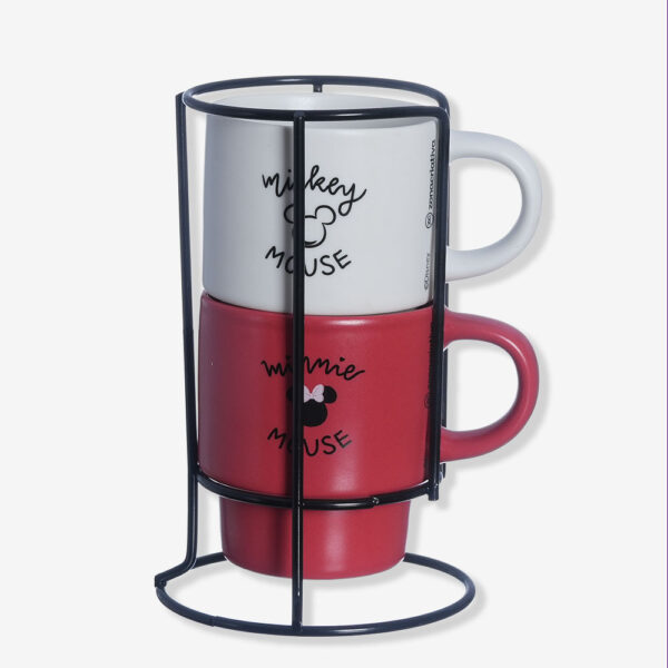 KIT CANECAS EMPILHAVEIS MICKEY MOUSE E MINNIE MOUSE - Imagem 2
