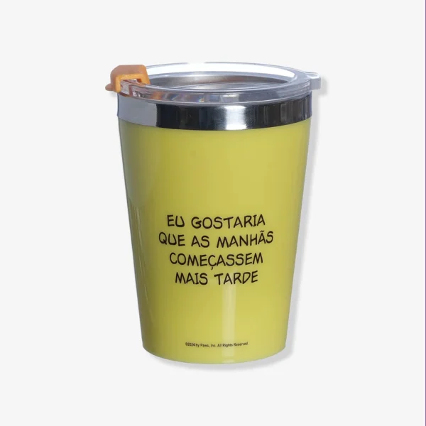 COPO VIAGEM SNAP 300ML GARFIELD AS MANHAS SAO TARDES - Imagem 2