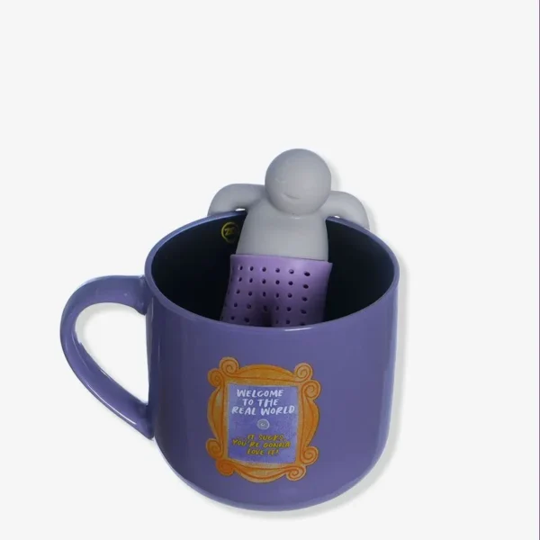 CANECA 350ML C/INFUSOR P/ CHA FRIENDS - Imagem 3