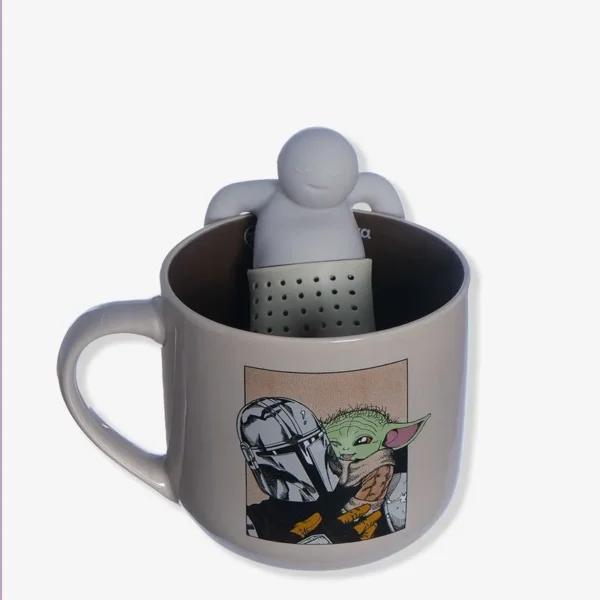 CANECA 350ML C/INFUSOR P/ CHA THE MANDALORIAN BABY YODA - Imagem 2