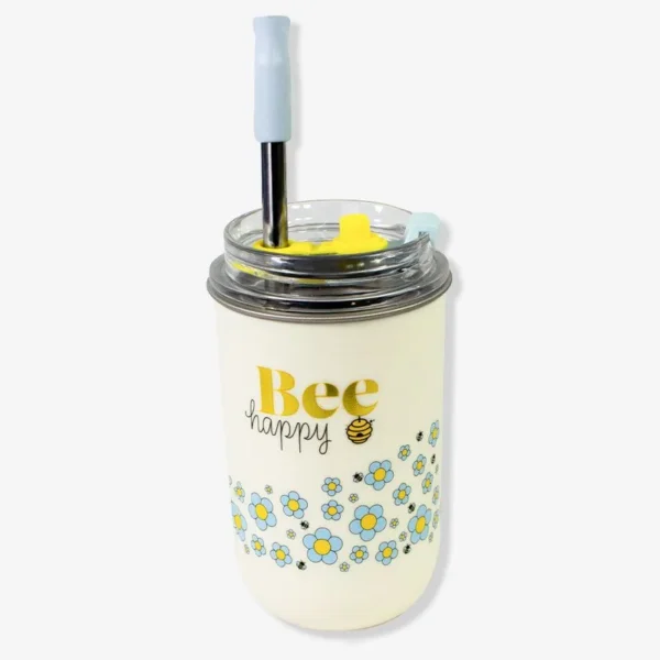 COPO NEO C/CANUDO 300ML ABELHINHA