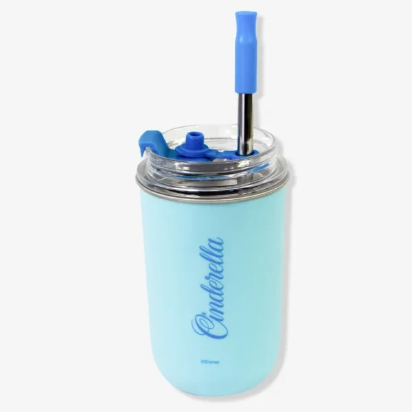 COPO NEO C/CANUDO 300ML CINDERELA - Imagem 2
