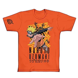 CAMISETA CMT NARUTO CAMUFLADO LARANJA