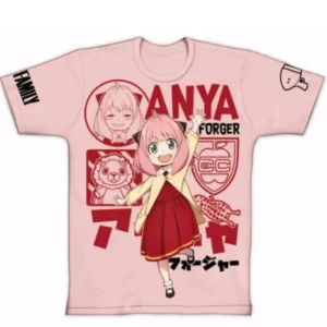 CAMISETA INF SPY FAMILY ANYA ROSA