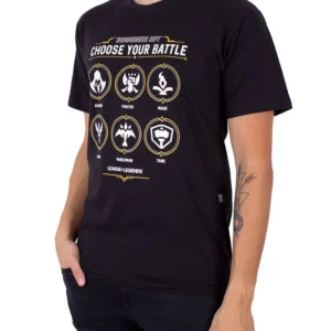 CAMISETA LOL CHOOSE BATTLE PRETO