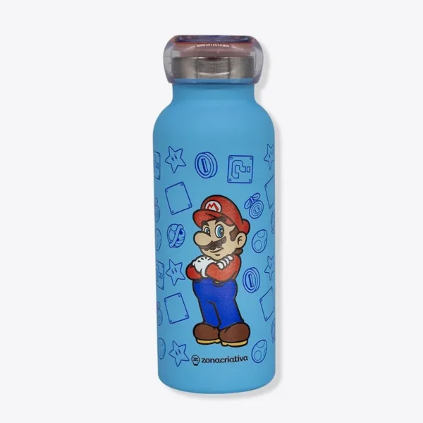 GARRAFA BUBBLE 500ML SUPER MARIO