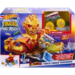 HOT WHEELS MONSTER TRUCKS PISTA ARENA APAGA INCENDIO