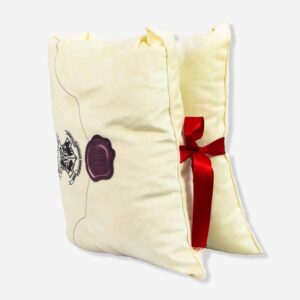 ALMOFADA FORMATO FIBRA CARTA LACO 30X30CM HOGWARTS ACCEPTANCE