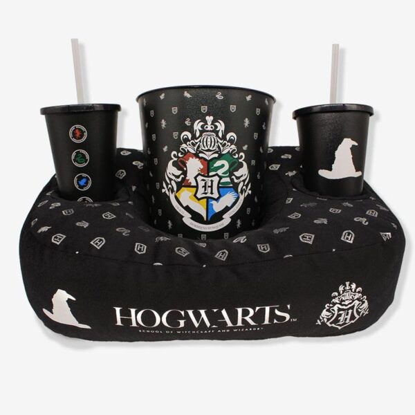 KIT ALMOFADA PIPOCA FIBRA SUEDE HOGWARTS