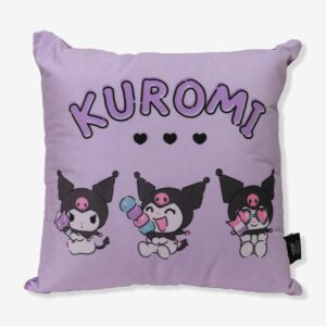 ALMOFADA FIBRA VELUDO 40X40CM KUROMI