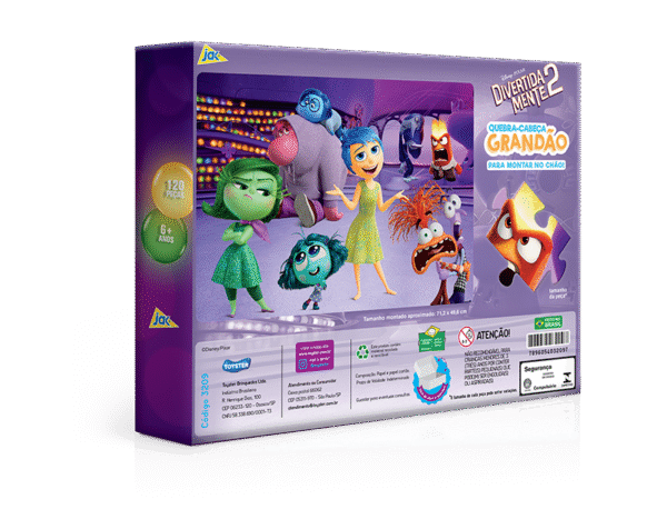 QUEBRA CABECA GRANDAO 120 PC - DIVERTIDAMENTE 2 - Imagem 2