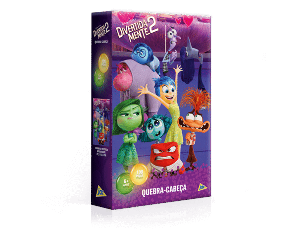 QUEBRA CABECA 100 PC ENCAPADO - DIVERTIDAMENTE 2