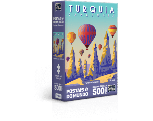 QUEBRA CABECA 500 PC NANO - TURQUIA CAPADOCIA - POSTAIS DO MUNDO