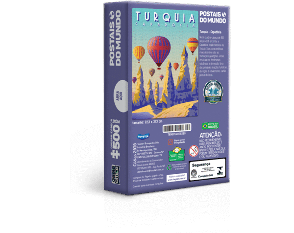 QUEBRA CABECA 500 PC NANO - TURQUIA CAPADOCIA - POSTAIS DO MUNDO - Imagem 2