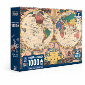 QUEBRA CABECA 1000 PC - O NOVO MAPA DO MUNDO 1928