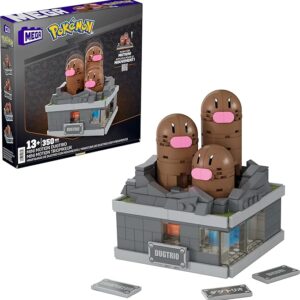 MEGA CONSTRUX POKEMON JOGO MINIATURA DO DUGTRIO C MOVIMENTO