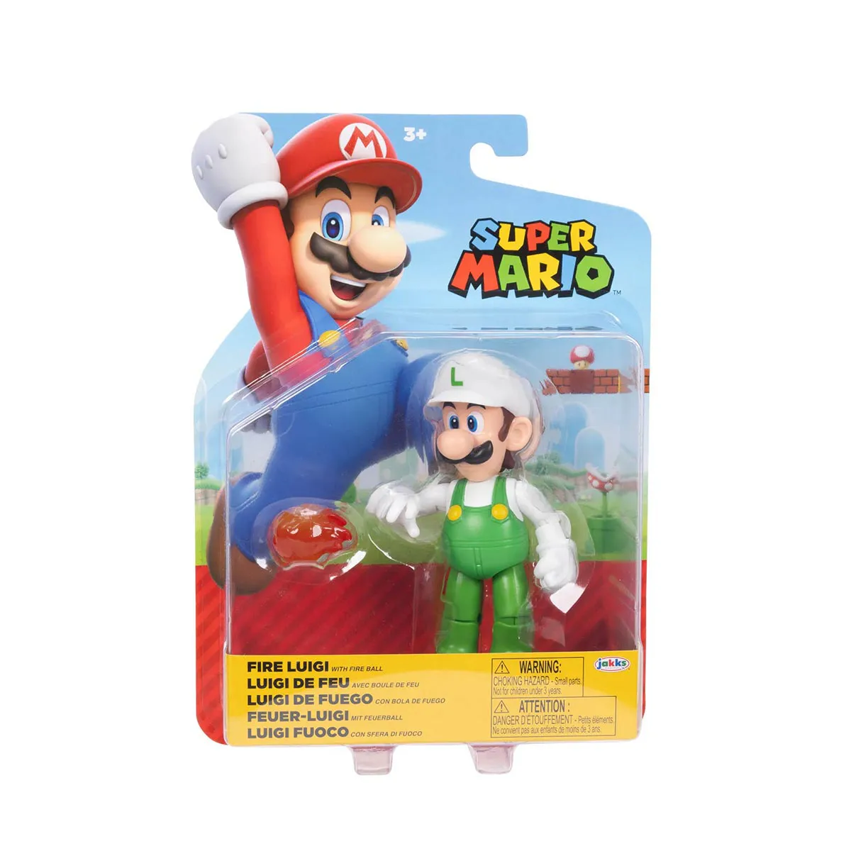 LUIGI DE FOGO COM BOLA DE FOGO