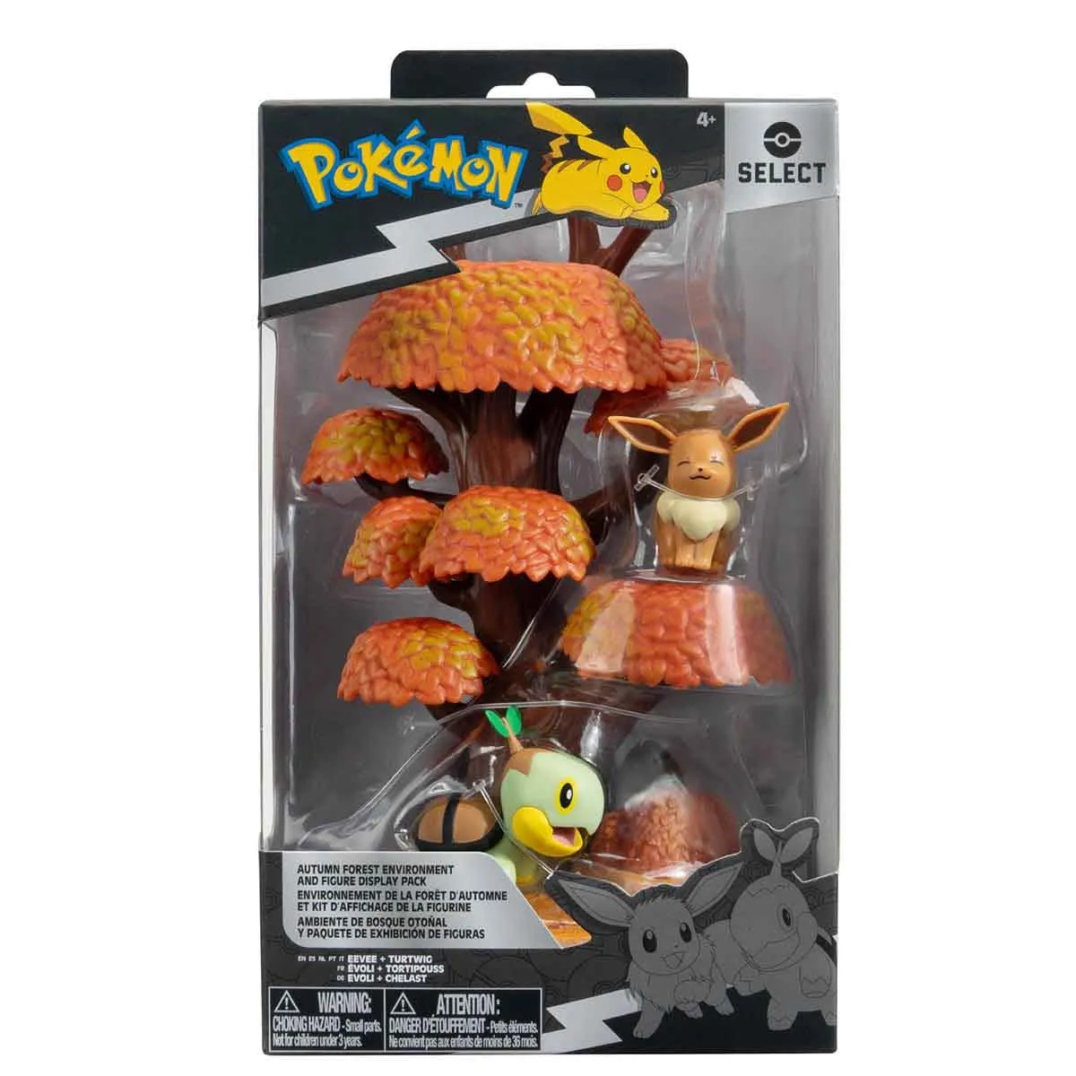 FLORESTA OUTONAL COM EEVEE E TURTWIG