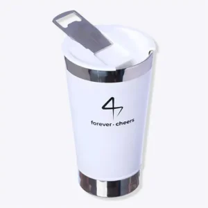COPO VIAGEM OPENER 500ML FOREVER CHEERS BRANCO
