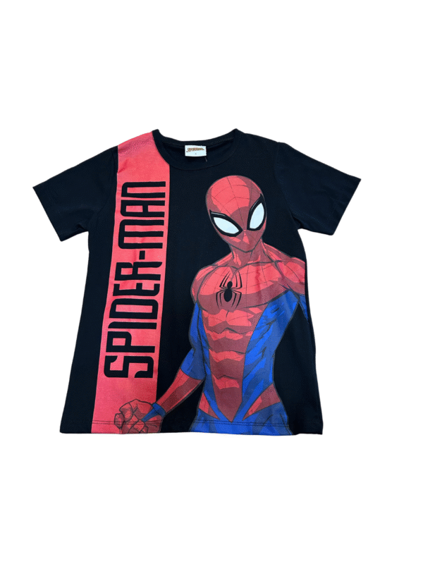 CAMISETA INFANTIL SPIDER MAN (COR PRETA) - TAMANHO 8
