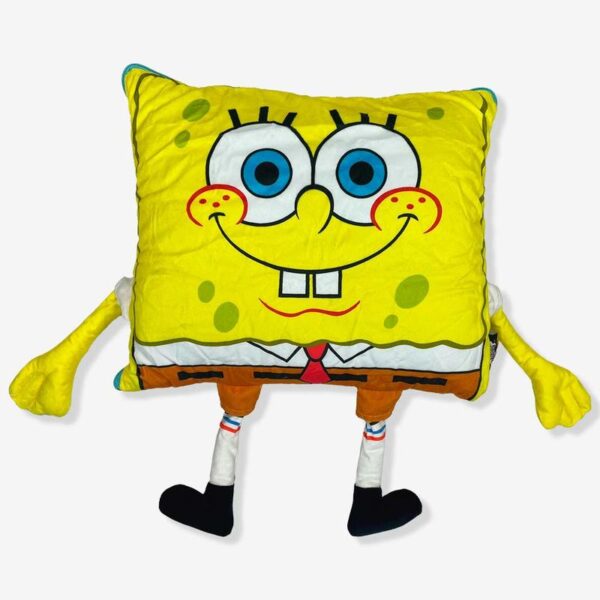 ALMOFADA 2 EM 1 MANTA C/ZIPER BOB ESPONJA
