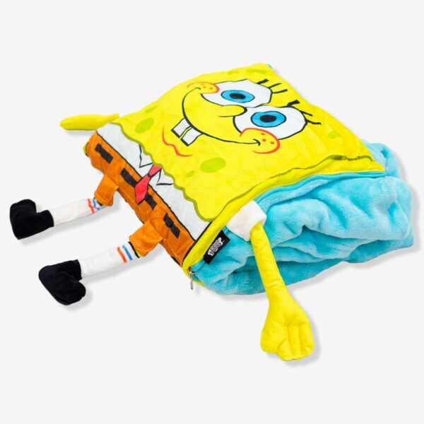 ALMOFADA 2 EM 1 MANTA C/ZIPER BOB ESPONJA - Imagem 2